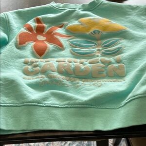 Kids Graphic Sweatshirt - Mint Green